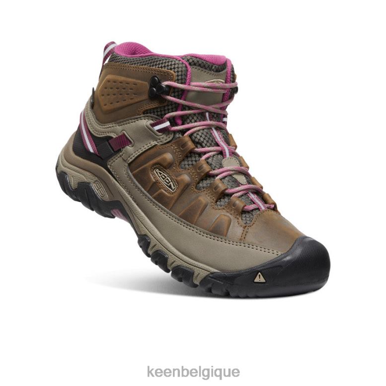 chaussure KEEN targhee iii imperméable mi blanc/berry de Boysen femmes PD0JD569