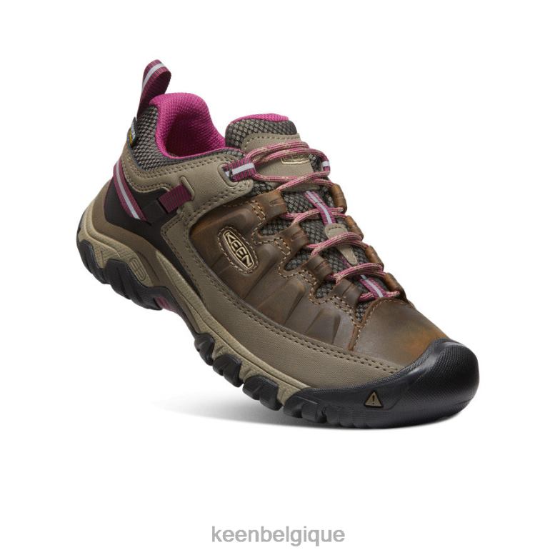 chaussure KEEN Targhee III étanche blanc/berry de Boysen femmes PD0JD605