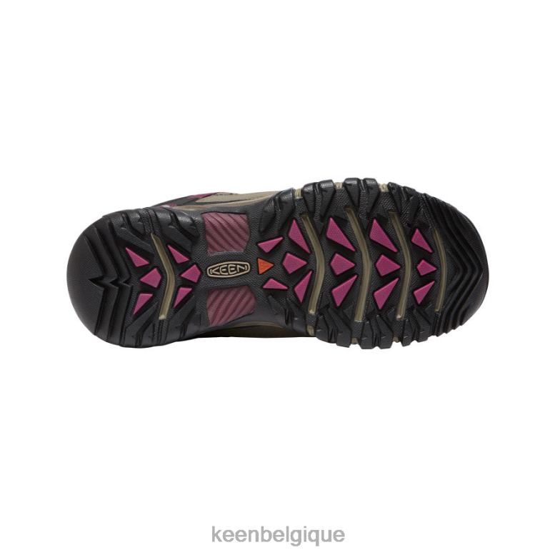 chaussure KEEN Targhee III étanche blanc/berry de Boysen femmes PD0JD605