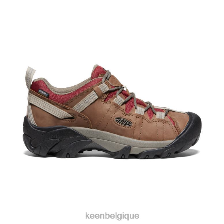 chaussure KEEN Targhee II étanche safari/merlot femmes PD0JD543