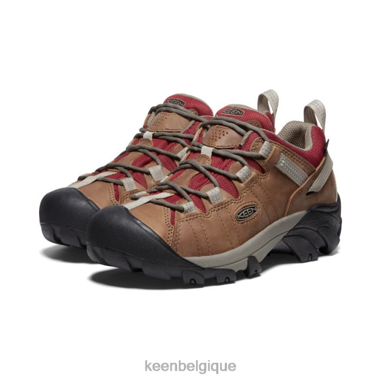 chaussure KEEN Targhee II étanche safari/merlot femmes PD0JD543