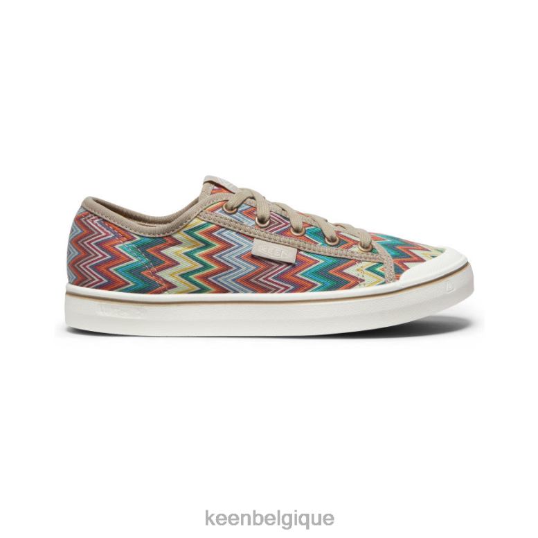 chaussure KEEN baskets elsa v chevron/étoile blanc femmes PD0JD502