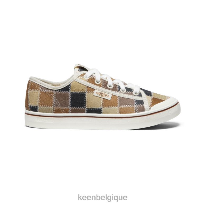 chaussure KEEN sneaker en cuir de récolte elsa patchwork femmes PD0JD578