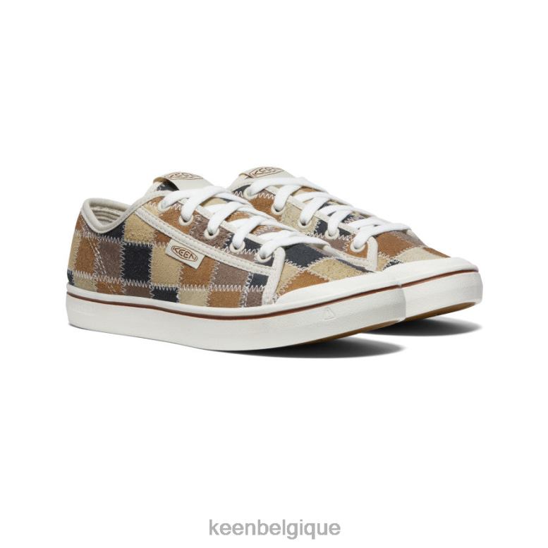 chaussure KEEN sneaker en cuir de récolte elsa patchwork femmes PD0JD578