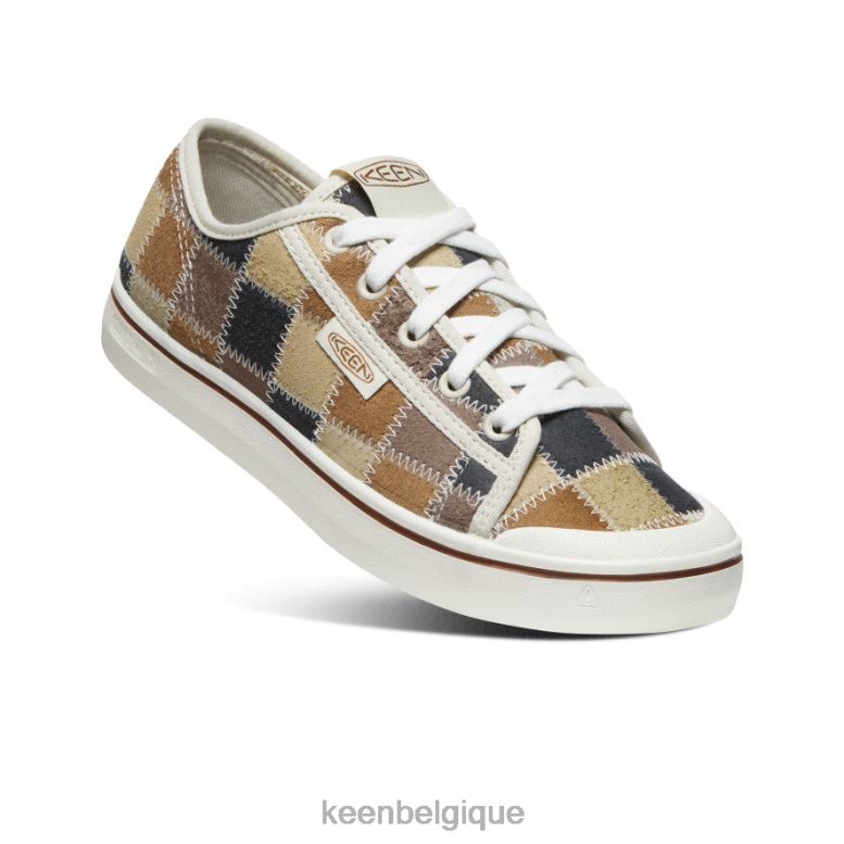 chaussure KEEN sneaker en cuir de récolte elsa patchwork femmes PD0JD578