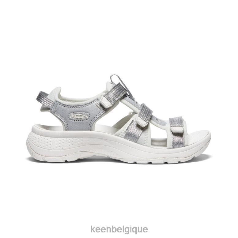 chaussure KEEN astoria west à bout ouvert argent/étoile blanc femmes PD0JD536