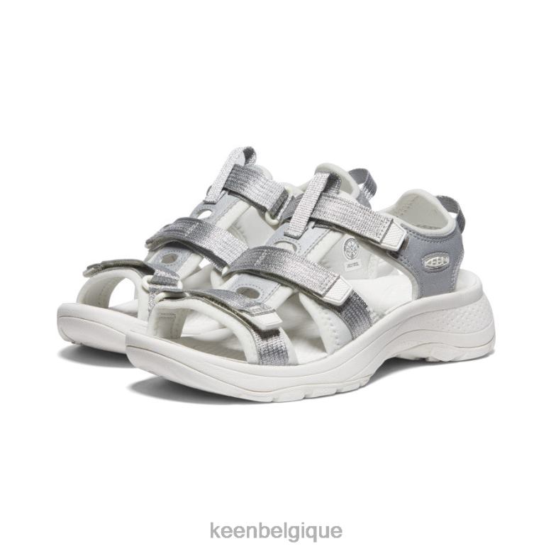 chaussure KEEN astoria west à bout ouvert argent/étoile blanc femmes PD0JD536