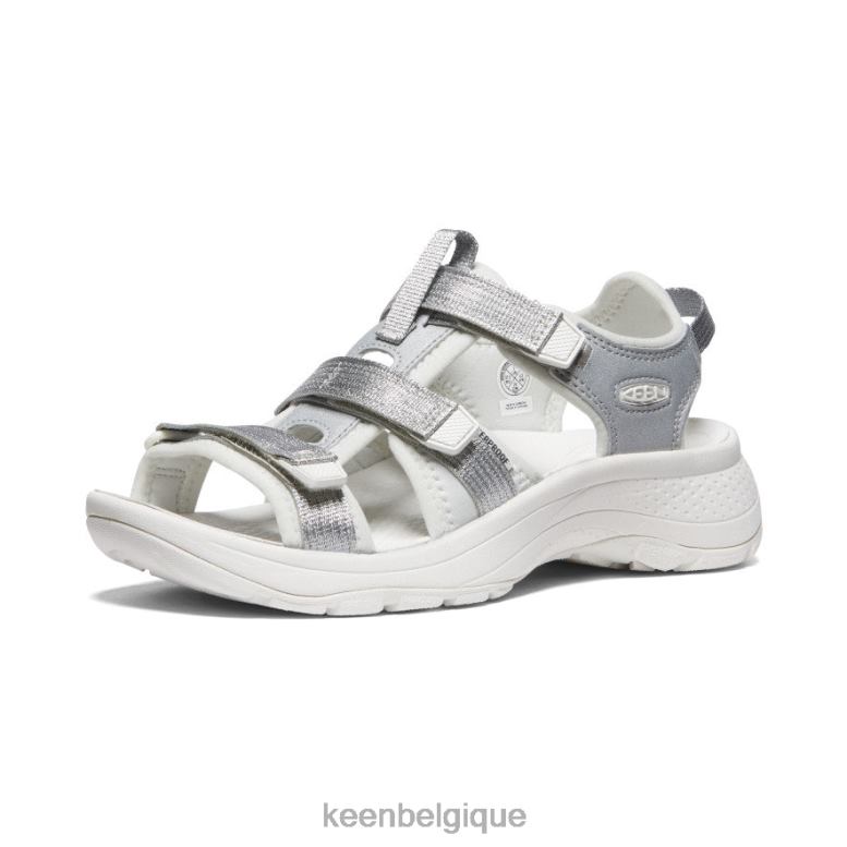 chaussure KEEN astoria west à bout ouvert argent/étoile blanc femmes PD0JD536