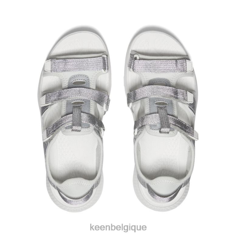 chaussure KEEN astoria west à bout ouvert argent/étoile blanc femmes PD0JD536