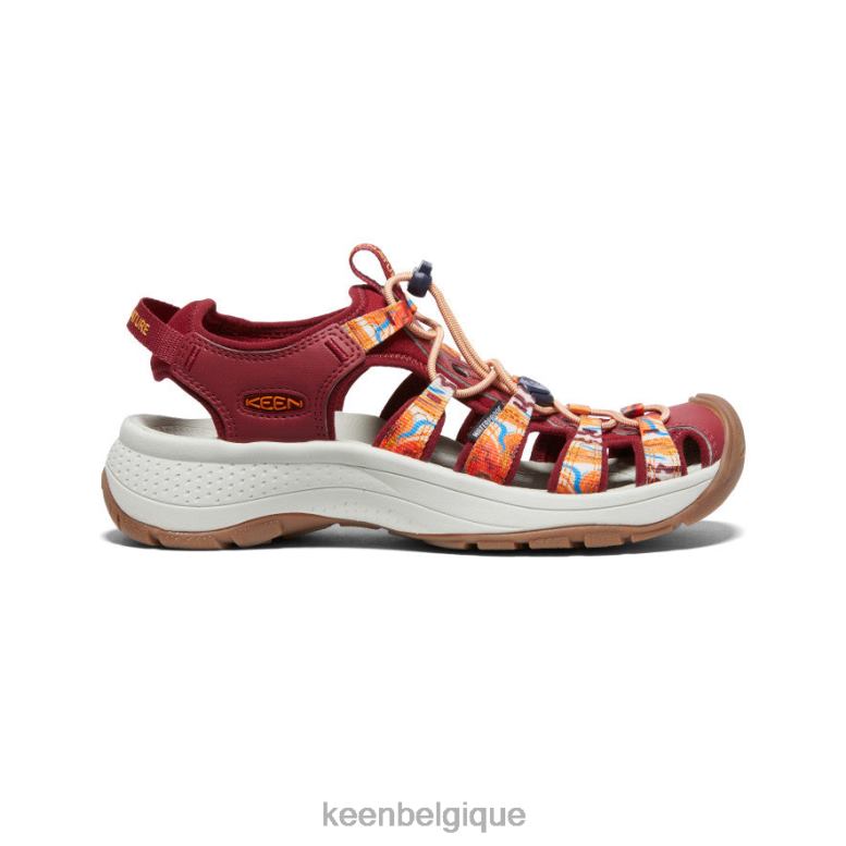 chaussure KEEN astoria west x extérieur afro vague orange/rouge femmes PD0JD554