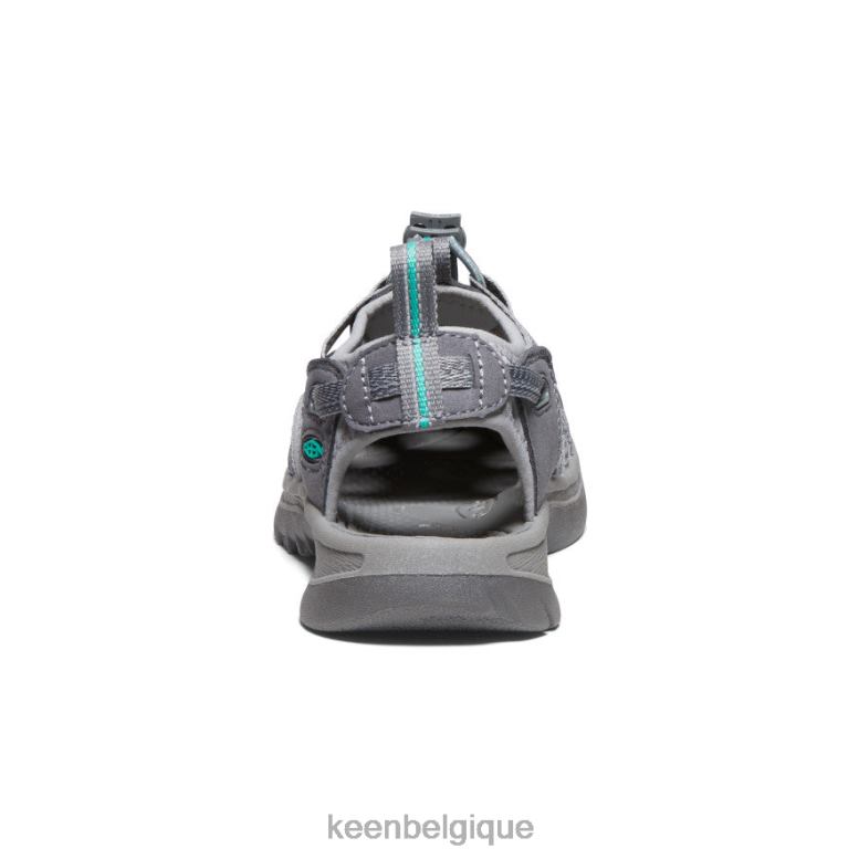 chaussure KEEN chuchoter gris moyen/vert paon femmes PD0JD521