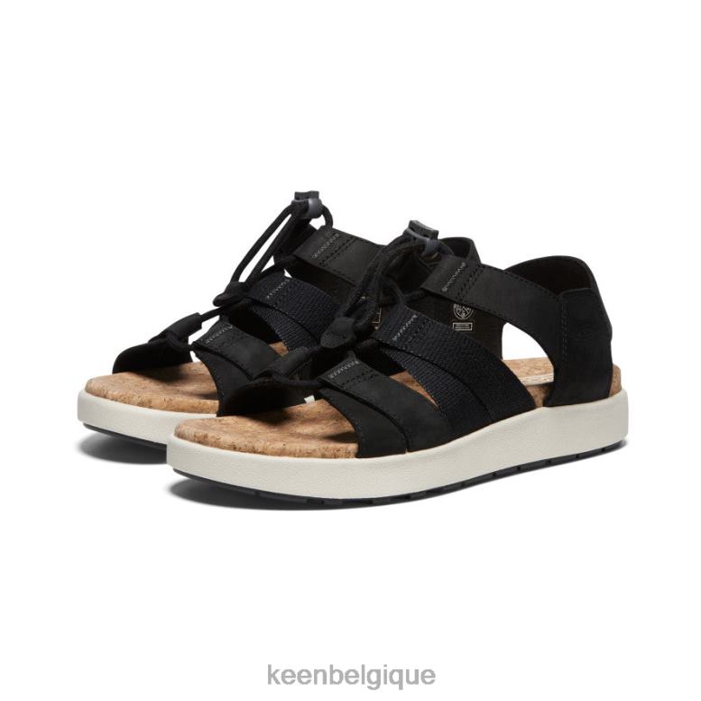 chaussure KEEN elle sandale à brides mixtes noir/bouleau femmes PD0JD426