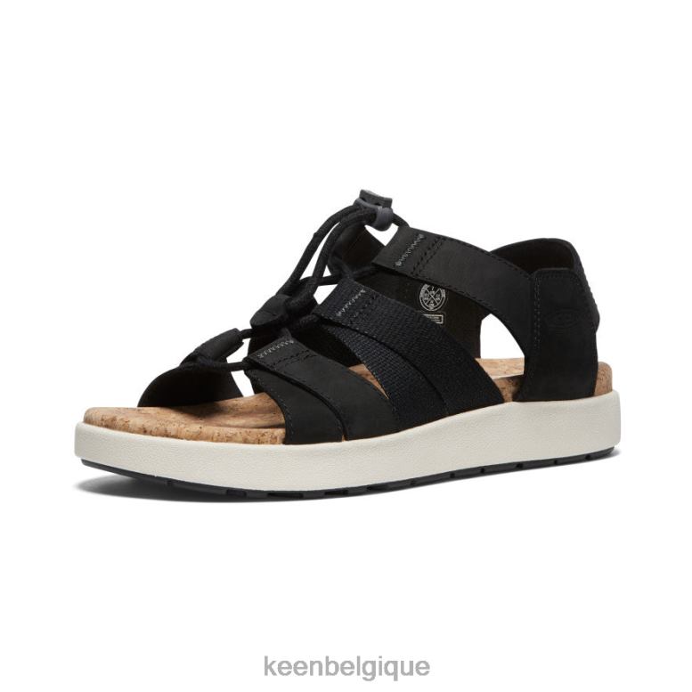 chaussure KEEN elle sandale à brides mixtes noir/bouleau femmes PD0JD426