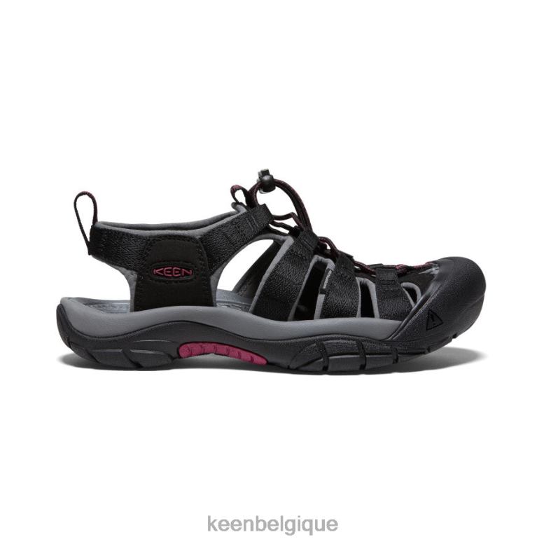 chaussure KEEN newport h2 vin noir/framboise femmes PD0JD404