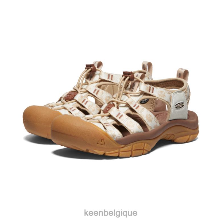 chaussure KEEN newport rétro x ours fumé ours enfumé/smores femmes PD0JD498
