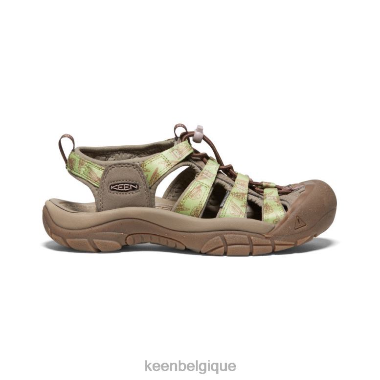 chaussure KEEN newport rétro x ours fumé ours fumé/estragon femmes PD0JD499