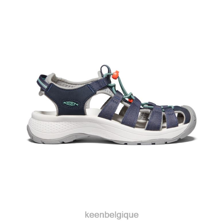 chaussure KEEN sandale astoria ouest bleu marine/verre biseauté femmes PD0JD548