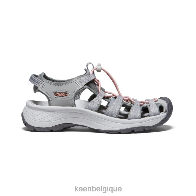 chaussure KEEN sandale astoria ouest gris/corail femmes PD0JD549