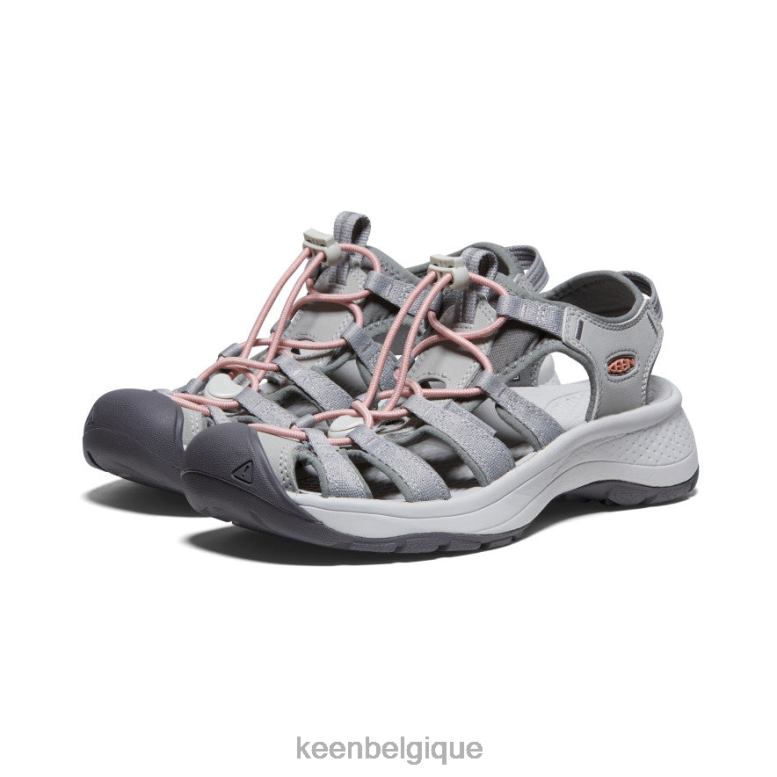 chaussure KEEN sandale astoria ouest gris/corail femmes PD0JD549