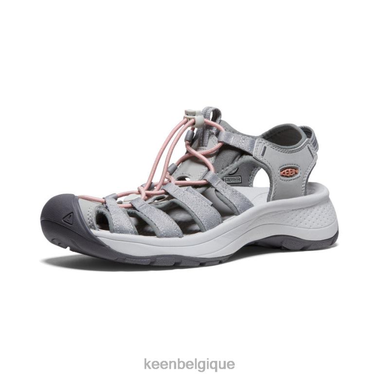 chaussure KEEN sandale astoria ouest gris/corail femmes PD0JD549