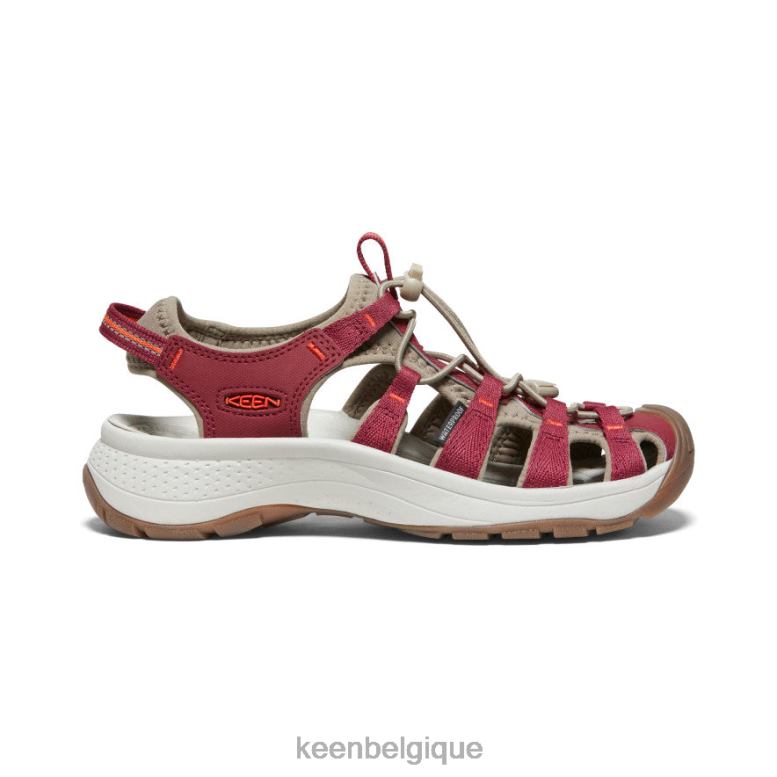 chaussure KEEN sandale astoria ouest merlot/ibis écarlate femmes PD0JD552
