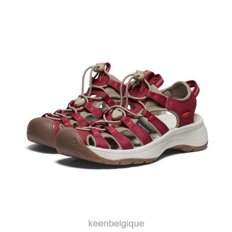 chaussure KEEN sandale astoria ouest merlot/ibis écarlate femmes PD0JD552