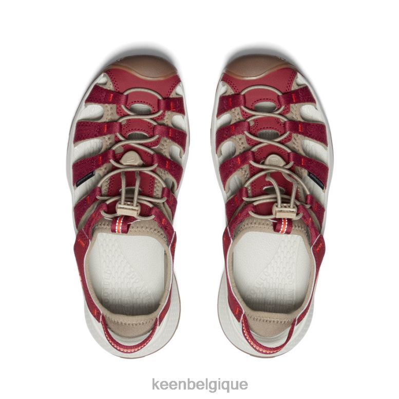 chaussure KEEN sandale astoria ouest merlot/ibis écarlate femmes PD0JD552