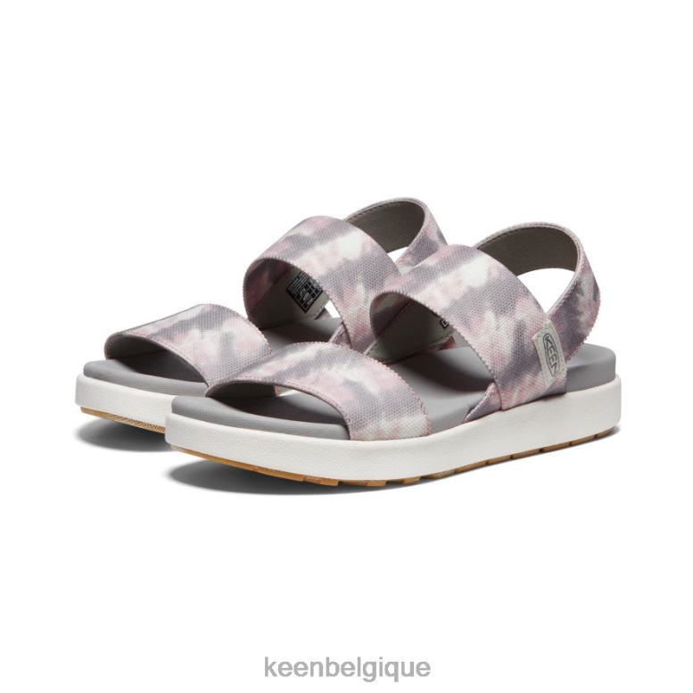 chaussure KEEN sandale à bride arrière elle tie dye fauve/blanc étoile femmes PD0JD420