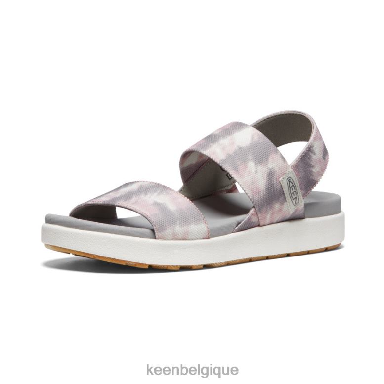 chaussure KEEN sandale à bride arrière elle tie dye fauve/blanc étoile femmes PD0JD420