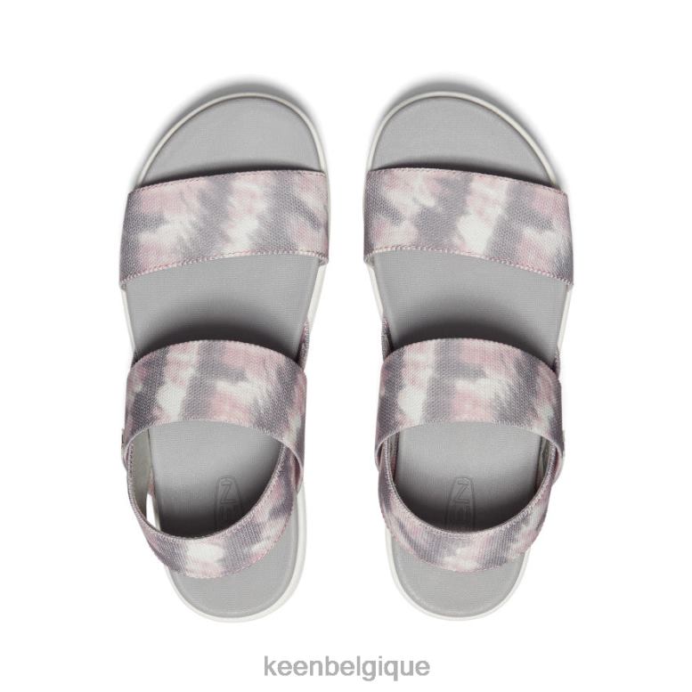 chaussure KEEN sandale à bride arrière elle tie dye fauve/blanc étoile femmes PD0JD420