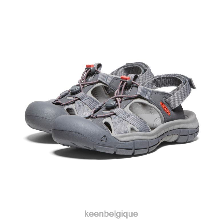 chaussure KEEN sandale ravine h2 gris acier/corail femmes PD0JD651