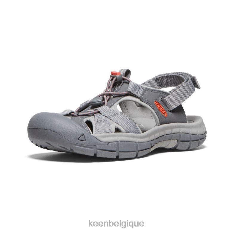 chaussure KEEN sandale ravine h2 gris acier/corail femmes PD0JD651