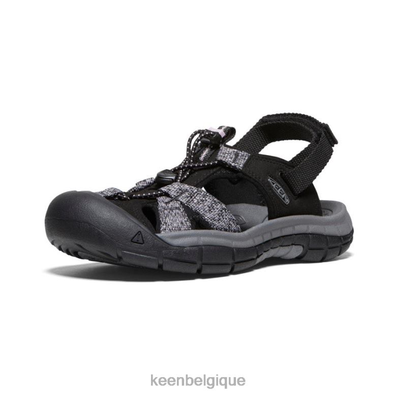 chaussure KEEN sandale ravine h2 noir/rose aube femmes PD0JD650