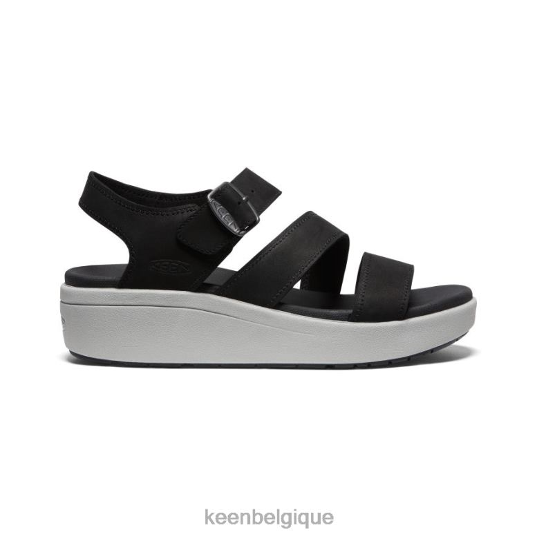 chaussure KEEN sangle de dos ellecity noir/bruine femmes PD0JD445