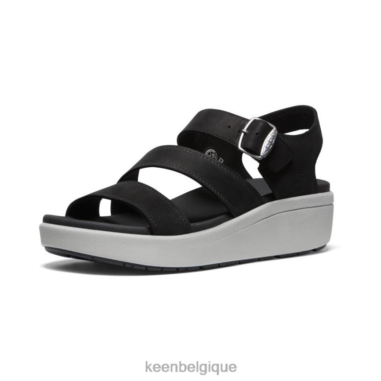 chaussure KEEN sangle de dos ellecity noir/bruine femmes PD0JD445