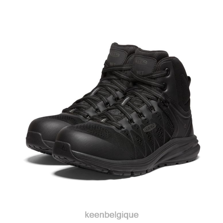 chaussure KEEN Vista Energy Mid Int Met (embout en fibre de carbone) Corbeau noir femmes PD0JD452