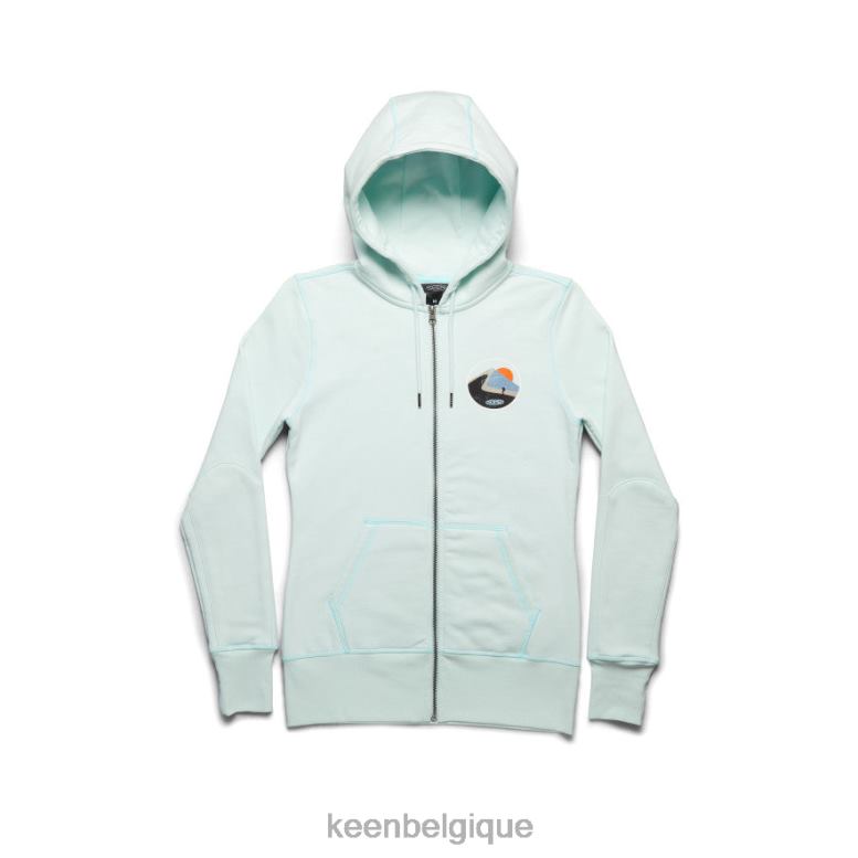 vêtements KEEN randonnée plus à capuche bleu pastel femmes PD0JD660