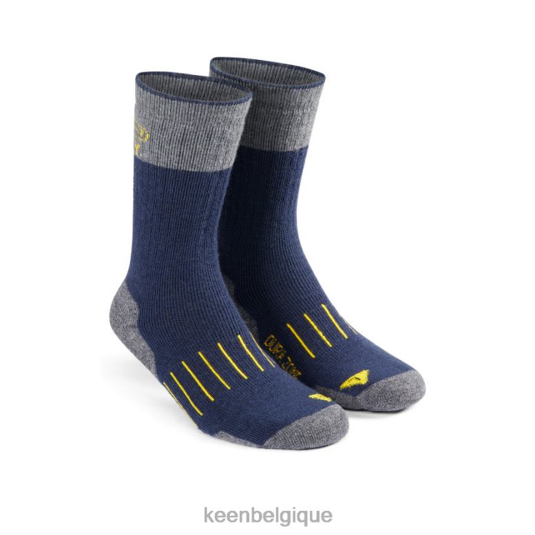 accessoires KEEN chaussettes mi-mollet double denier Pittsburg marine Hommes PD0JD333