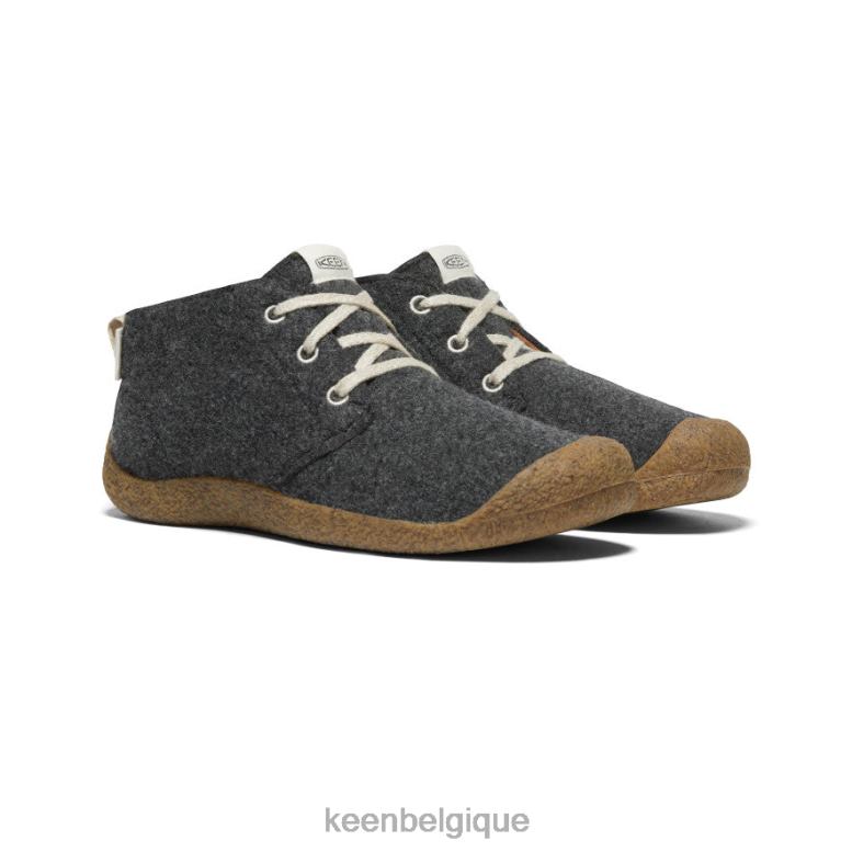 chaussure KEEN botte chukka mosey feutre gris anthracite/bouleau Hommes PD0JD393