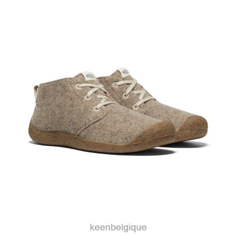 chaussure KEEN botte chukka mosey feutre taupe/bouleau Hommes PD0JD392