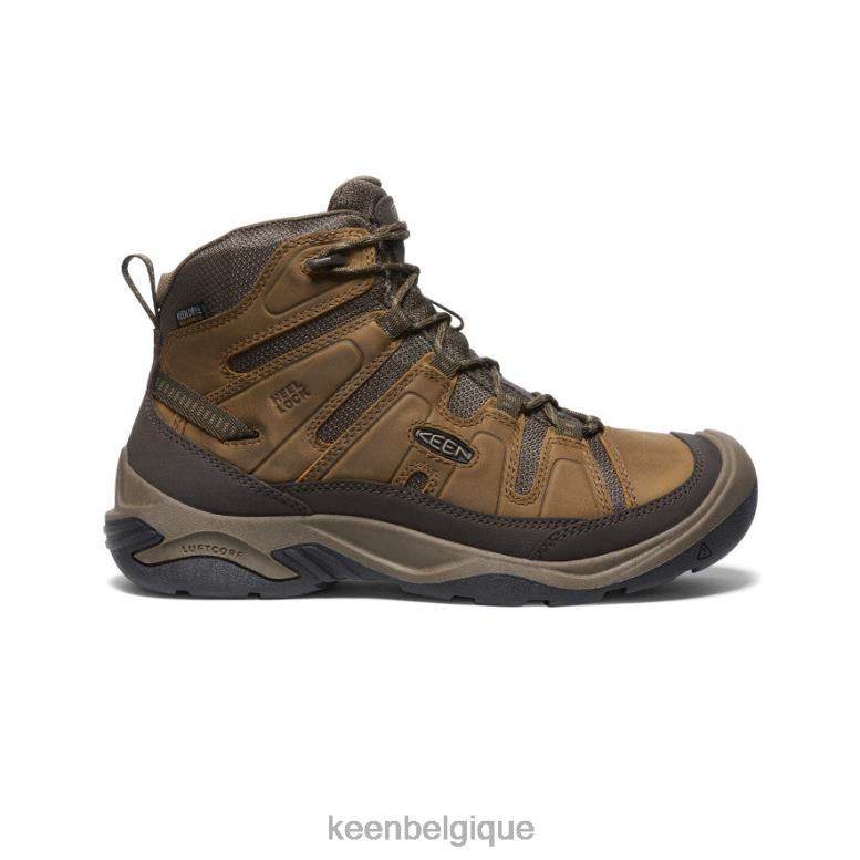 chaussure KEEN botte imperméable circadia bison/bringé Hommes PD0JD71
