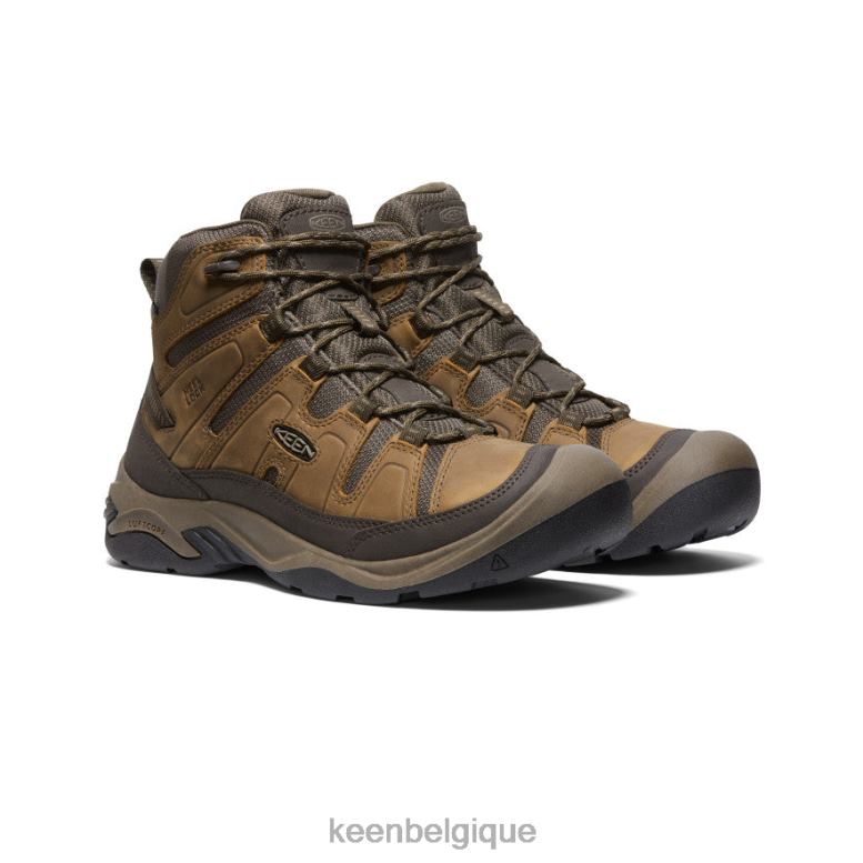 chaussure KEEN botte imperméable circadia bison/bringé Hommes PD0JD71
