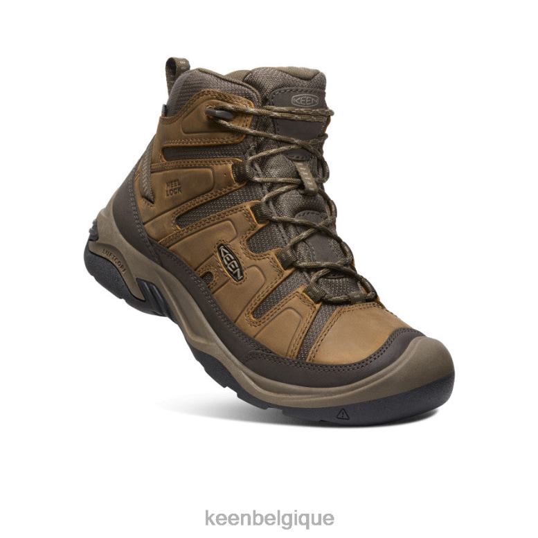 chaussure KEEN botte imperméable circadia bison/bringé Hommes PD0JD71