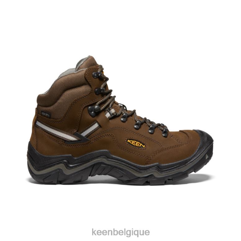 chaussure KEEN botte imperméable durand ii large marron cascade/gargouille Hommes PD0JD345
