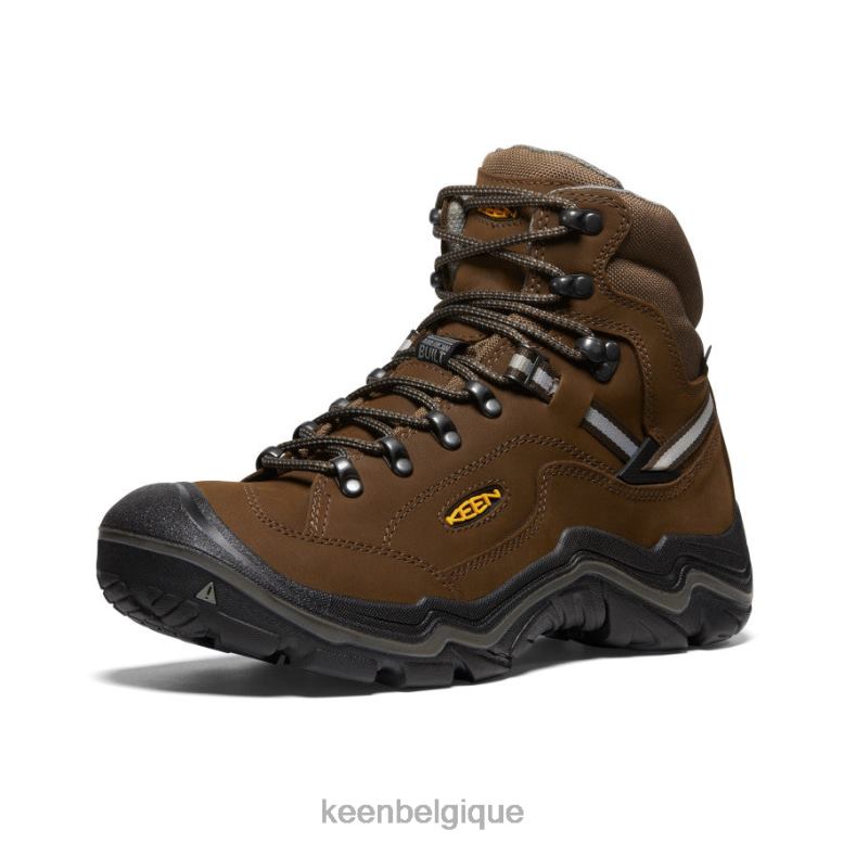 chaussure KEEN botte imperméable durand ii large marron cascade/gargouille Hommes PD0JD345