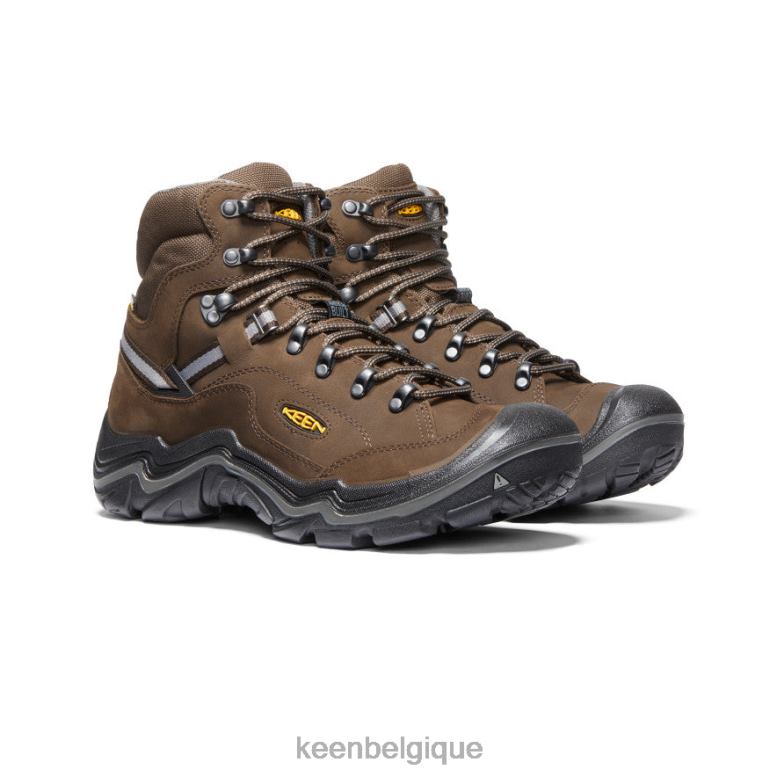 chaussure KEEN botte imperméable durand ii marron cascade/gargouille Hommes PD0JD314