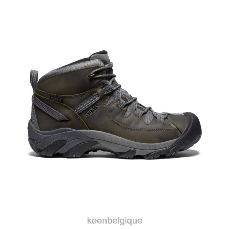 chaussure KEEN bottes de randonnée imperméables targhee ii mi-hautes gris acier/aimant Hommes PD0JD152