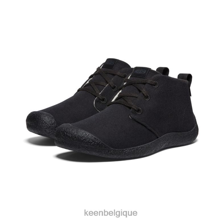 chaussure KEEN chukka en toile mosey noir Hommes PD0JD33