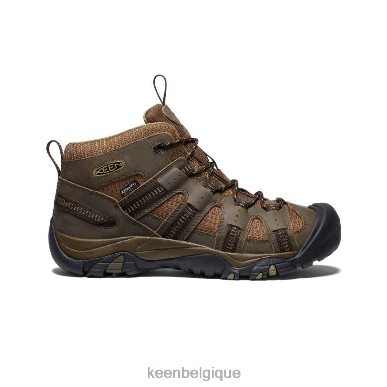 chaussure KEEN siskiyou imperméable mi olive foncé/olive terne Hommes PD0JD327