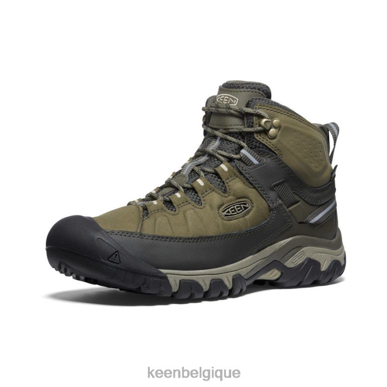 chaussure KEEN targhee exp imperméable mi olive foncé/taupe plaza Hommes PD0JD69
